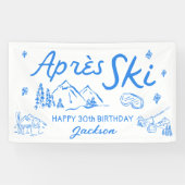 Après Ski Birthday Ski Party Vinyl Banner 横断幕 (横)