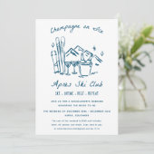 Après Ski Champagne on Ice Winter Bach Party 招待状 (スタンド正面)