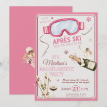 Après Ski Chic バチェラー・パーティー招待状
