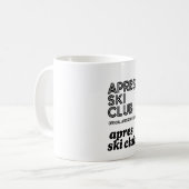 Apres Ski Club Coffee Mug – Winter Ski Lover Gift コーヒーマグカップ (正面左)