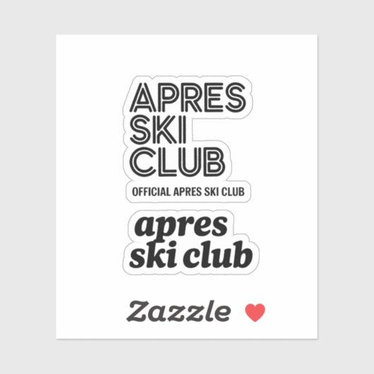 Apres Ski Club Coffee Mug – Winter Ski Lover Gift シール (シート)