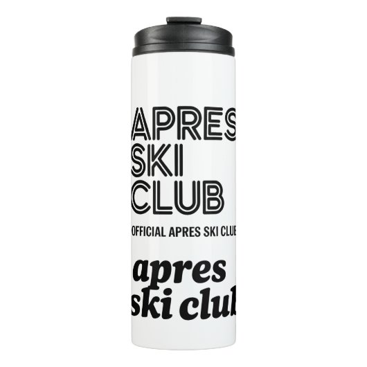 Apres Ski Club Coffee Mug – Winter Ski Lover Gift タンブラー (正面)