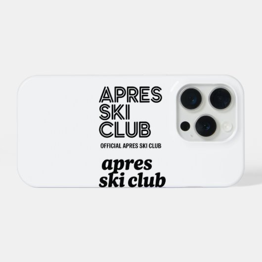 Apres Ski Club Coffee Mug – Winter Ski Lover Gift iPhoneケース (裏面横)