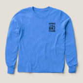 Apres Ski Club Mountain Logo - Custom Mens Winter  (デザイン正面)