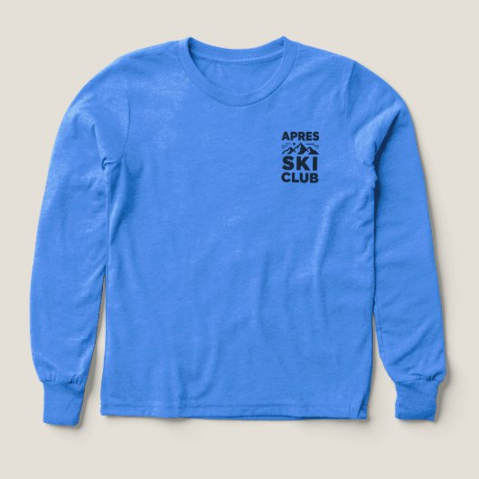 Apres Ski Club Mountain Logo - Custom Mens Winter  (デザイン正面)