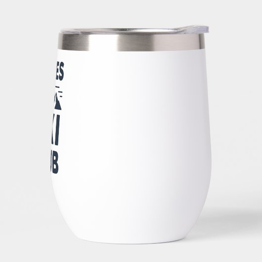 Apres Ski Club Mountain Logo - Custom Mens Winter  (左面)