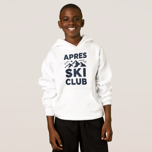 Apres Ski Club Mountain Logo - Custom Mens Winter (正面フル)