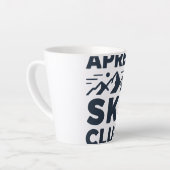 Apres Ski Club Mountain Logo - Custom Mens Winter  カフェラテマグ (左アングル)