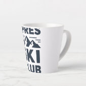 Apres Ski Club Mountain Logo - Custom Mens Winter  カフェラテマグ (右アングル)