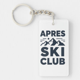 Apres Ski Club Mountain Logo - Custom Mens Winter  キーホルダー