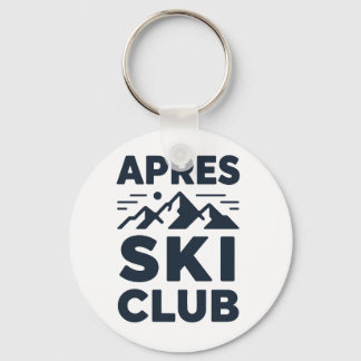 Apres Ski Club Mountain Logo - Custom Mens Winter  キーホルダー
