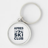 Apres Ski Club Mountain Logo - Custom Mens Winter  キーホルダー (正面)