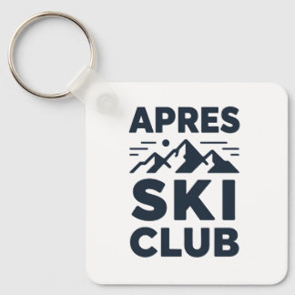 Apres Ski Club Mountain Logo - Custom Mens Winter  キーホルダー