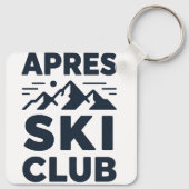 Apres Ski Club Mountain Logo - Custom Mens Winter  キーホルダー (裏面)