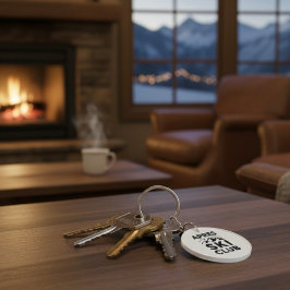 Apres Ski Club Mountain Logo - Custom Mens Winter  キーホルダー