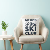 Apres Ski Club Mountain Logo - Custom Mens Winter  クッション (椅子)