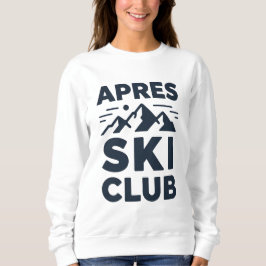 Apres Ski Club Mountain Logo - Custom Mens Winter  スウェットシャツ