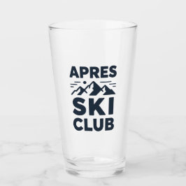Apres Ski Club Mountain Logo - Custom Mens Winter  タンブラーグラス
