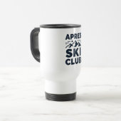 Apres Ski Club Mountain Logo - Custom Mens Winter  トラベルマグ (正面左)