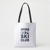 Apres Ski Club Mountain Logo - Custom Mens Winter トートバッグ (正面)