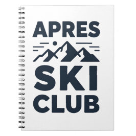 Apres Ski Club Mountain Logo - Custom Mens Winter  ノートブック