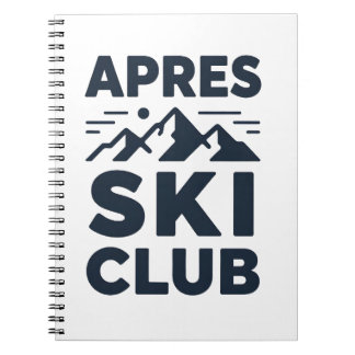 Apres Ski Club Mountain Logo - Custom Mens Winter  ノートブック