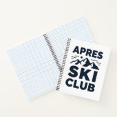Apres Ski Club Mountain Logo - Custom Mens Winter  ノートブック (内部)