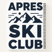Apres Ski Club Mountain Logo - Custom Mens Winter  ノートブック (裏面)
