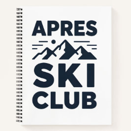 Apres Ski Club Mountain Logo - Custom Mens Winter  ノートブック