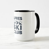 Apres Ski Club Mountain Logo - Custom Mens Winter  マグカップ (正面右)