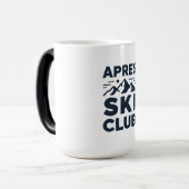Apres Ski Club Mountain Logo - Custom Mens Winter  モーフィングマグカップ (正面左)