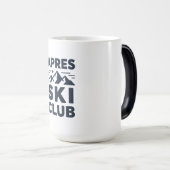 Apres Ski Club Mountain Logo - Custom Mens Winter  モーフィングマグカップ (正面右)