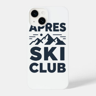 Apres Ski Club Mountain Logo - Custom Mens Winter  iPhone 14ケース