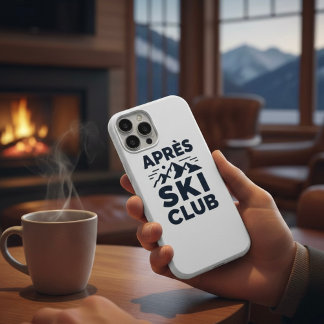 Apres Ski Club Mountain Logo - Custom Mens Winter  iPhone 15 Proケース