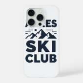 Apres Ski Club Mountain Logo - Custom Mens Winter iPhoneケース (裏面)