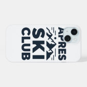 Apres Ski Club Mountain Logo - Custom Mens Winter  iPhone 15ケース (裏面横)