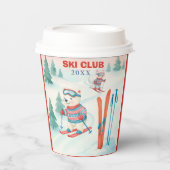  Apres Ski Club Woodland animals WInter 紙コップ (正面)