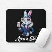 Apres Ski Hat Party Design Ski Bunny Skier Outfit  マウスパッド (マウス)