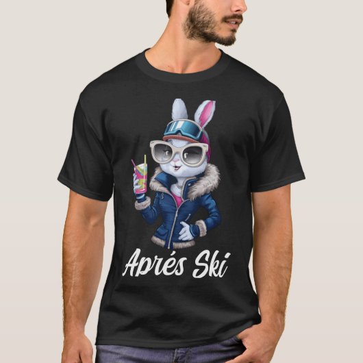 Apres Ski Hat Party Design Ski Bunny Skier Outfit  Tシャツ (正面)