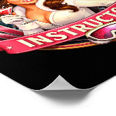 Apres ski instructor funny skiing teacher womensAp ポスター (角)