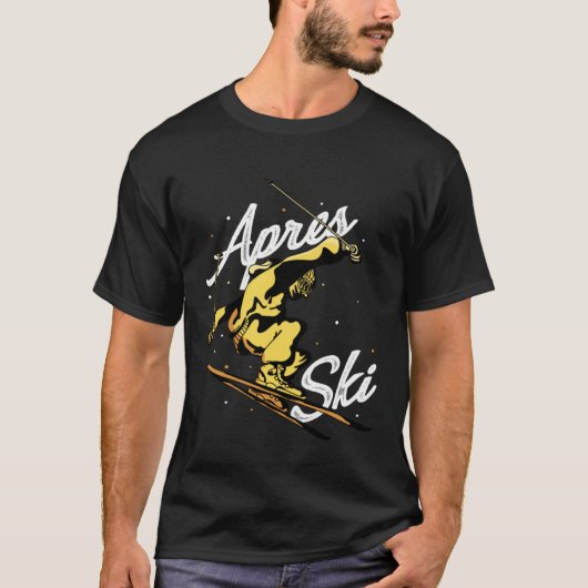Apres Ski Party Skiing Ski Mountains Ski Rider 1 Tシャツ (正面)