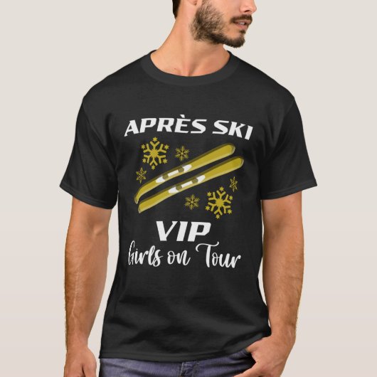 Apres-Ski Vip Girls on Tour Bunny Ski Rabbit Party Tシャツ (正面)