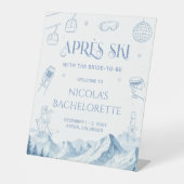 Apres Ski Winter Bachelorette Party 台座サイン (正面)