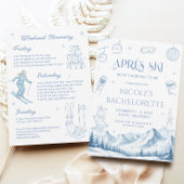 Apres Ski Winter Bachelorette Party  Invitation 招待状