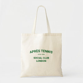 Après Tennis Club プレーヤーズ チーム グリーン ホワイト 女子 トートバッグ