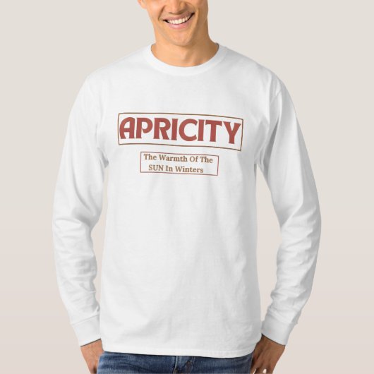 APRICITY：冬の太陽の暖かさ Tシャツ (正面)