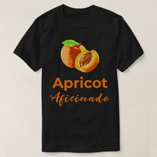 Apricot Aficionado Fruit Lovers Vegan Vegetarian P Tシャツ (デザイン正面)
