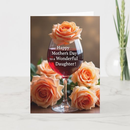 Apricot Bloom Mothers Day Card カード (正面)