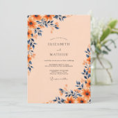 Apricot Bold Autumnal Wedding 招待状 (スタンド正面)