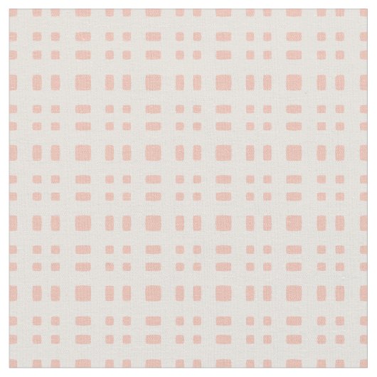 Apricot Geometric Tiled ファブリック (クローズアップ)